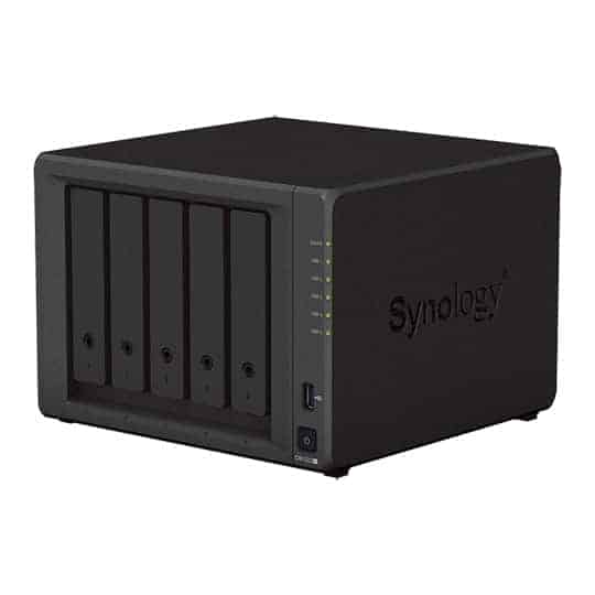 Synology 5 Bay DS1522+ Desktop NAS Unit with 2 M.2 Slots + 5x 4TB Synology HAT3300 HDD